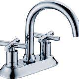 Double Handle Brass Sink  Kitchen Faucet