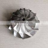 T04E 66.10/92.61mm 11+0 Blades Turbo Milling/aluminum 2618/billet Compressor Wheel for Racing thumbnail-1