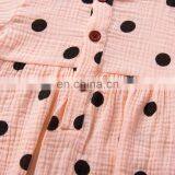 Baby Girl Plain Color Flare Sleeve Cute Pattern Romper Jumpsuit Factory Wholesale Price Boutique Girls Romper thumbnail-6