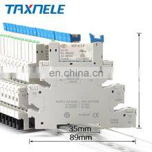 Din Rail Relay Module Switch HF41F 12V 24V DC Integrated PCB Board SSR Solid Sate Relay Interface Voltage Contact Relay Module thumbnail-2