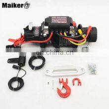 Auto Parts Nylon Winch for Jeep Wrangler JK 2007+ 12500lbs Bumper Winch for Jeep Accessories