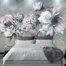 China Manufacturer Flower Designs Custom Size 3D 5D Wallpaper For Home Decoration Mural Wall Paper Drop Ship thumbnail-3