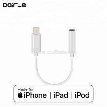 MFi Chip Jack Lightening Audio Charger Adapter for Apple Lightening 8pin to 3.5mm Headphone Jack Adapter thumbnail-3