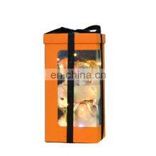 Специальный индивидуальный оптовый новый коробок с окном для цветочных кукл. Коробка для подарков на День Святого Валентина