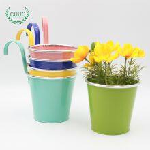 CUUC Tin Metal Hanging Flower Pot Flower Bucket Hanging Planter thumbnail-2