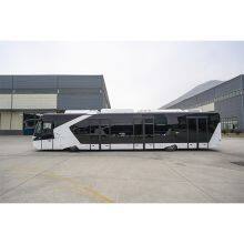 Multiple Doors 100 Passengers Airport Shuttle Feeder Bus Front Engine 14m Automatic Transmission Shuttle Bus thumbnail-2