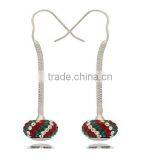 Fancy Enamel Crystal Ball Drop Earrings in Wholesale From Shenzhen thumbnail-5