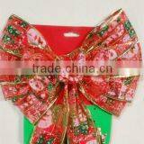 2016 Wedding Card Decorate With Large Printed Organza Ribbon Bow Tie thumbnail-1