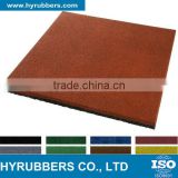 China maunfacturer square interlock rubber tile in qingdao sale