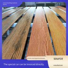 Concrete Wood Imitation Landscape Paving Boards, Cement Prefabricated Wood Grain Floors, Boardwalk Boards for Parks and Scenic Areas, Outdoor Paving Boards thumbnail-1