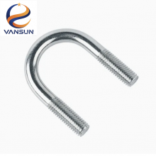 DIN Standard Zinc Plated U-Bolt Pipe Clamp for Electrical Pole and Power Line Fitting Installation thumbnail-1