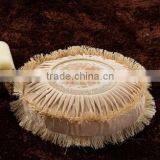 Noble Short Nap Fabric Sofa Cushion and Fringed Embroidered Decor Sofa Pillows thumbnail-6