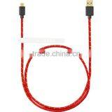 Nylon Gold Plated Micro USB Data Terminal Connector Cable thumbnail-6