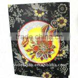 Flower Printed Paper Wrapping Ring Binder Desktop File Folder for Office Stationery Cardboard A4 or FC Size thumbnail-1