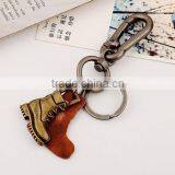 2015 Hot Sale Fashion Punk Style Keychain Shoe Shape Pendant Leather Keychain thumbnail-4