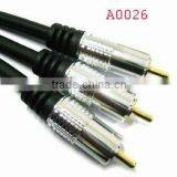 High quality low price RCA cable,3RCA-3RCA Audio cable