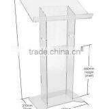 Premium Floor Standing Acrylic Lectern