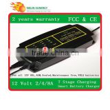 Multi Stage 12V lead acid battery charger 2A/4A/8A