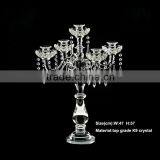 Silver Candelabra Crystal Table Centerpieces