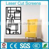 Decorative Black Color Wrought Iron Laser Cut Hanging Room Divider thumbnail-3