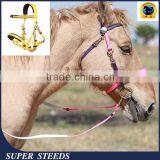 Brass Buckle Horse Bitless Bridle With Rein thumbnail-1