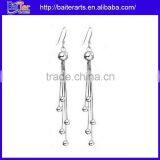 Custom Bridal Sterling Silver Earring,Rose Gold Butterfly Earring,Long Pearl Bridal Earring thumbnail-5