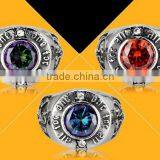 Vintage Men's Gemstone Titanium Fashion Ring,316L Stinless Steel Fashion Ring thumbnail-2