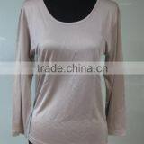 100% Silk Top Long Sleeves thumbnail-1