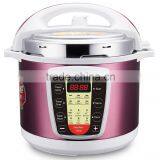 CE GS Approval 5L Red Color Stainless Steel Digital Multi Electric Pressure Cooker / HDP-Y0502E-R