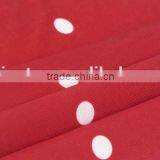 White Dot on Red Plain Pattern Polyester Spandex Ripstop Fabric thumbnail-6