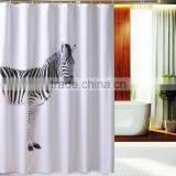 Custom Printed Plastic Shower Curtain Horse Shower Curtains thumbnail-1