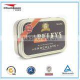 Rectangle Tin Box With Hinge and Embossing Mint Tin Can thumbnail-2