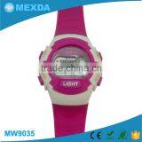 Fashion design waterproof sport digital cheap silicone kid watches