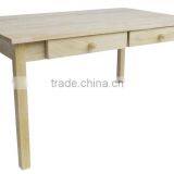 Unfinished Kids Table With 4 Drawers thumbnail-1
