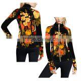 (Trade Assurance)Wholesale Latest Design Floral Printed Lycra Jackets for Women thumbnail-2