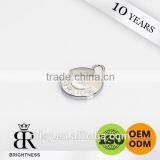 Cute Round Gold Brass Double Puller Zipper Slider for Clothes Brightness B1-80007