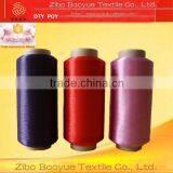 Polyester Yarn DTY , Semi Dull, Dope Dyed Colors AA Grade Textured Yarn thumbnail-1