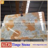 Popular Iran Ice Blue Onyx Marble Tiles For Luxury Design