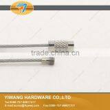 Outdoor Hiking Transparent Stainless Steel Wire Key Ring Cable Keychain thumbnail-3