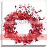 HOT SALE Metallic Red Stars Christmas Gift Wrapping Wired Tinsel Garlands thumbnail-1