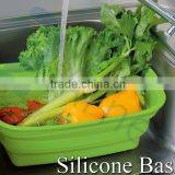 Silicone Kitchenware Sink Dish Strainer Water Bucket Drainer Container Drink Accessories Gift Foldable Tub Storage Boxes 75557 thumbnail-1