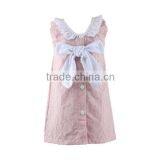 2016 Kaiyo Wholesale Children Lace Ruffle Dress Decorate With Bowknot Oem Service Princess Seersucker Dress Home Dress thumbnail-5