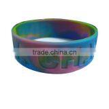 1 inch wide silicone rubber wristband