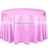 Factory Direct Beautiful Wedding Satin Table Cloth / Hotel Tablecloth / Satin Table Cover