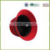 35% Cotton 65% Polyester Red Woman Felt Hat Pattern Frees thumbnail-3