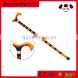 Hand Carved Wooden Crutches Old Man Walking Stick Cane