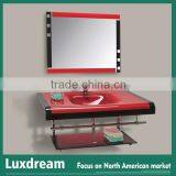 China Manufacturer Red Mini Glass Basin for Hotel Project thumbnail-3