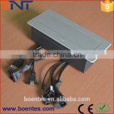 Zinc Alloy Desktop Table Pop Up Socket Box With Cable Connectors+HDMI+USB+VGA+Audio+Data for Conference Furniture thumbnail-6