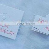Printed Folded Jewelry Tag Gift Hang Tags Wedding Hang Tags