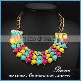 New Fashion Rhinestone Exaggerate White Tassel Bead Necklace Chain thumbnail-6